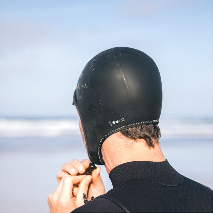 2024 C- Skins Session 2mm Surf Cap C-HOSE - Black